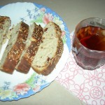 Honey n date bread with black tea