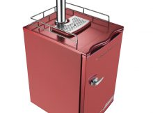 Nostalgia KRS6100RETRORED 6.1-Cubic Foot Retro Series Full Size Kegerator with Stainless Steel Tap Tower